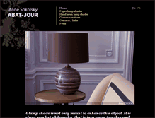 Tablet Screenshot of abatjour-paris.com